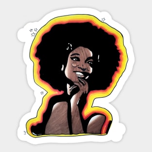 Retro Lady Sticker